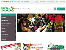 Tablet Screenshot of nswfirstaid.com.au